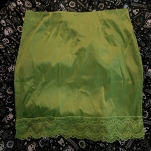 Dollskill satin silk lace skirt.